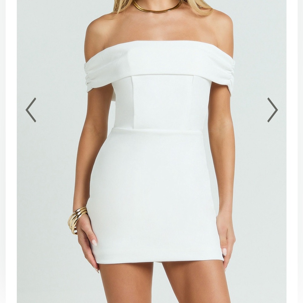 Showpo White Strapless Bodycon Dress